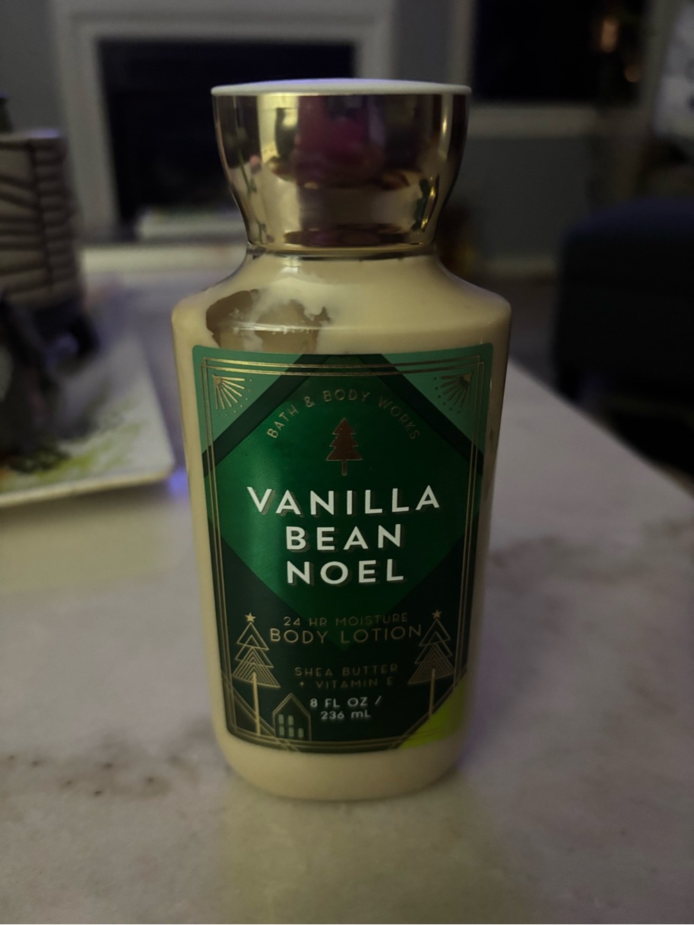 Bath & Body Works Vanilla Bean Noel Body Lotion - Green